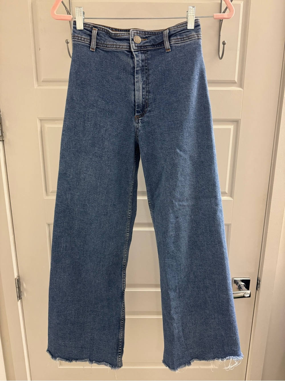 Size 4 Zara Marine Straight Wide Leg